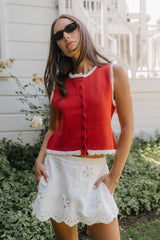 Hollie Scalloped Sweater Tank