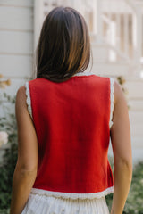 Hollie Scalloped Sweater Tank