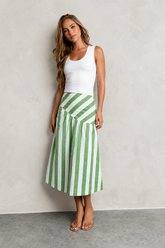 Frannie Striped Midi Skirt - FINAL SALE