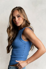Ruby Tank In Blue - Final Sale