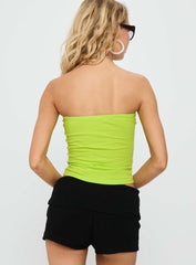 Malokaia Strapless Tube Top Lime