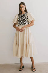 Joyce Crochet Bodice Dress - Final Sale