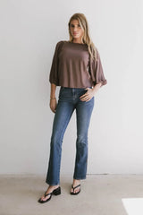 Nadine Blouse In Mauve - Final Sale
