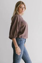 Nadine Blouse In Mauve - Final Sale