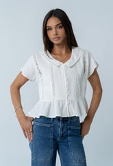 Frida Collared Blouse - FINAL SALE