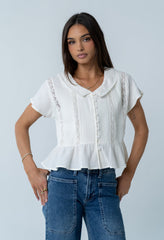Frida Collared Blouse - FINAL SALE