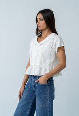 Frida Collared Blouse - Final Sale