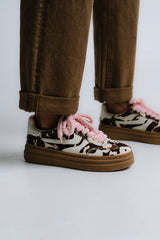Steve Madden Dodge Sneaker In Cow Print - Final Sale