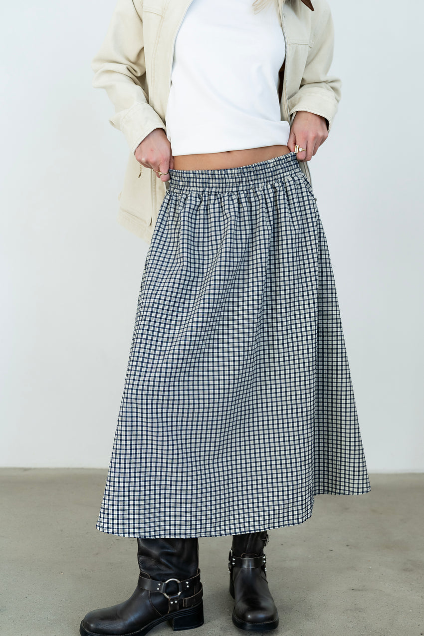 Braxton Plaid Midi Skirt - FINAL SALE