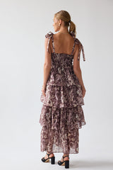 Susan Ruffle Maxi Dress - Final Sale