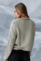 Jones Knit Sweater In Heather Grey - Final Sale