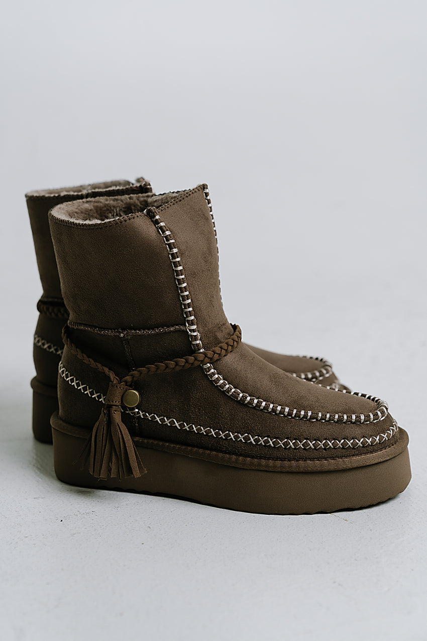 Winona Boots in Taupe - FINAL SALE
