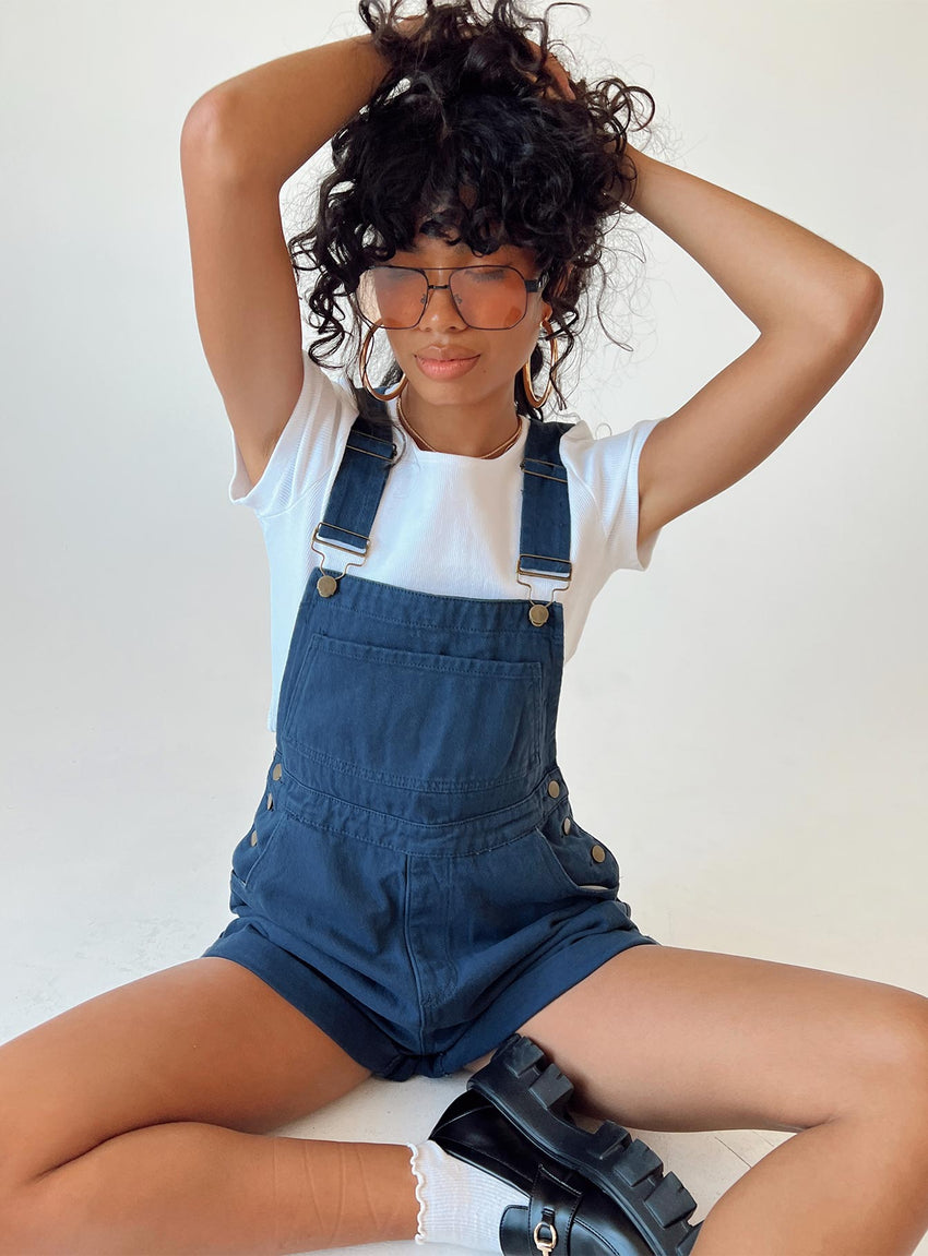 Kacey Short Overalls Navy