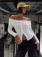 Victorea Off Shoulder Top White
