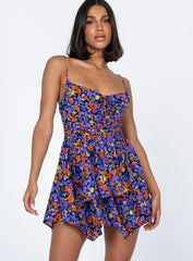 Barrett Mini Dress Dark Floral