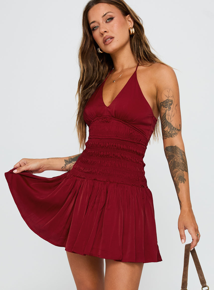 Mariachi Mini Dress Red