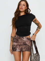 Laniyah Mini Skirt Animal Multi