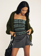 Karki Low Waist Mini Skort Charcoal