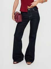 Magic Mirror Mid Rise Bootleg Jeans Raw Indigo