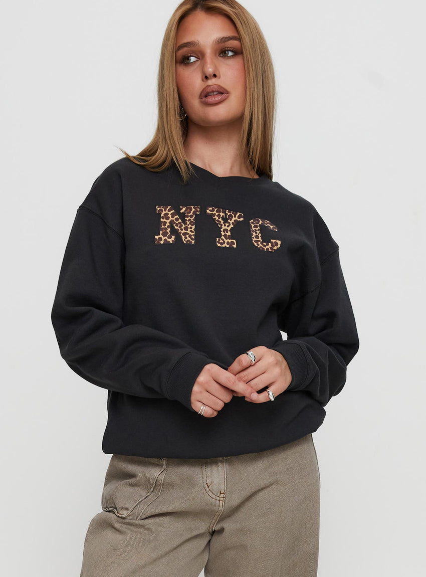 Wild In NYC Sweater Black