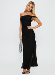 Technique Off The Shoulder Maxi Dress Black
