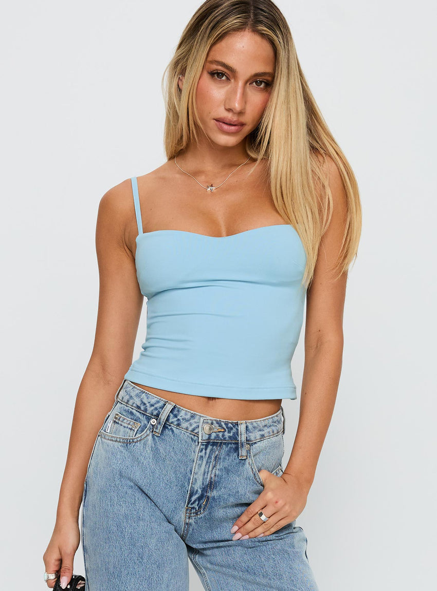 Evanda Top Light Blue