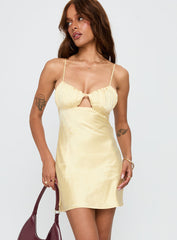 Lulubelle Mini Dress Lemon