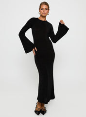 Amersham Long Sleeve Maxi Dress Black
