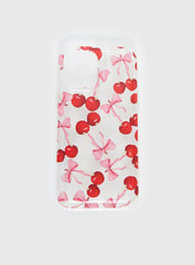 Cherry Pickers iPhone Case Clear / Red
