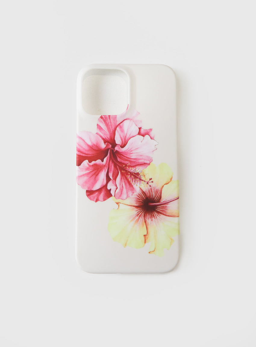 Hibiscus Heart Iphone Case Pink