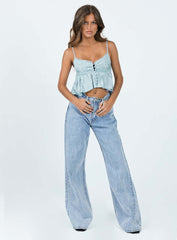 Pria Top Blue