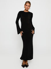 Amersham Long Sleeve Maxi Dress Black