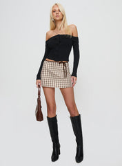 Korren Low Rise Skort Plaid Petite