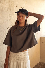 Talia Top In Charcoal - Final Sale
