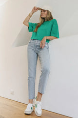 Talia Top In Green - Final Sale
