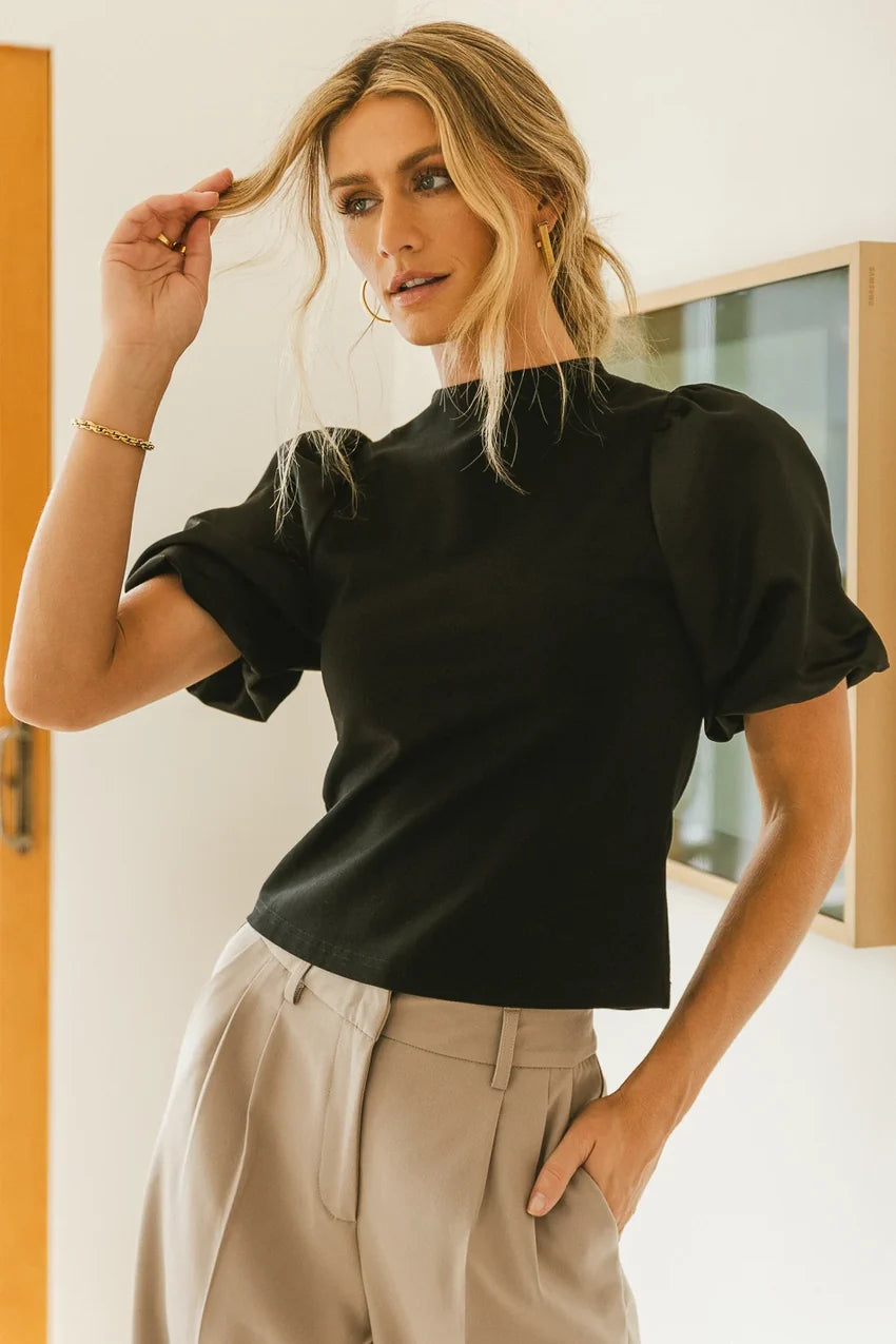 Octavia Top In Black - Final Sale