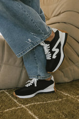 Steve Madden Campo Sneakers In Black - Final Sale