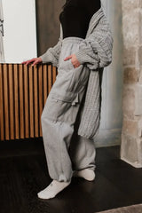Joanna Cargo Sweatpants In Grey - Final Sale