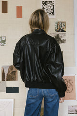 Call Me Back Vegan Jacket In Black - Final Sale
