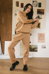 Parker Sweatshirt In Camel - Final Sale