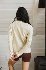 Kaylani Knit Top In Oatmeal - Final Sale