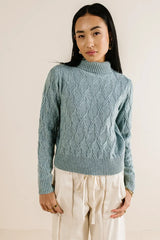 Maeve Turtleneck Sweater In Blue - Final Sale