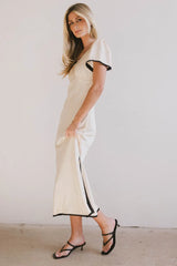 Austia Midi Dress In Ivory - Final Sale