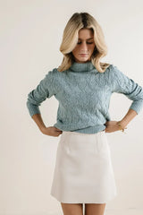 Maeve Turtleneck Sweater In Blue - Final Sale