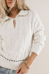 Ivy Cable Knit Sweater - Final Sale