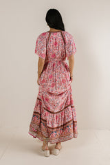 Cary Floral Dress In Pink - Final Sale