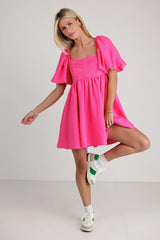 Ryann Mini Dress in Pink - FINAL SALE
