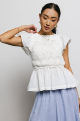 Josie Crochet Blouse - Final Sale