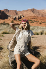 Fawn Shortalls In Ecru - Final Sale