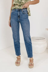 Ellery Straight Leg Jeans In Medium Wash - Final Sale